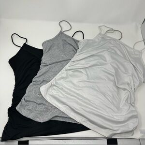 Women's Black, Gray, and White Camisole Tops SHEIN Size Large